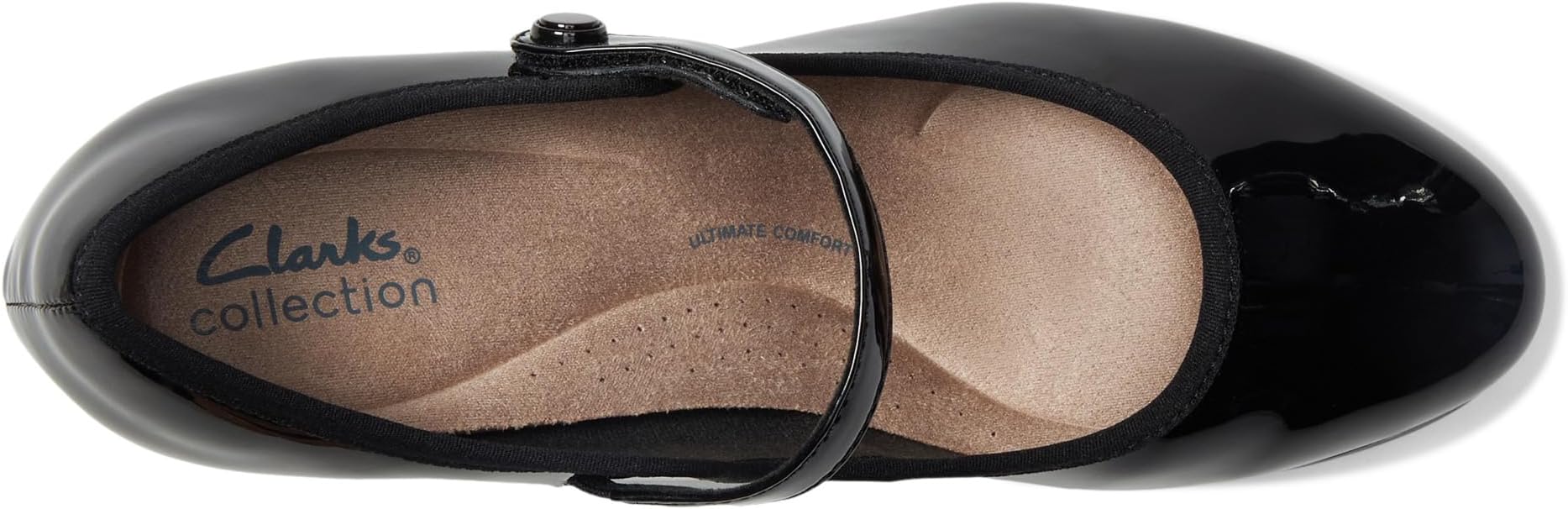 Туфли Clarks Women's Bayla Lily, Black Patent Synthetic — фото 2