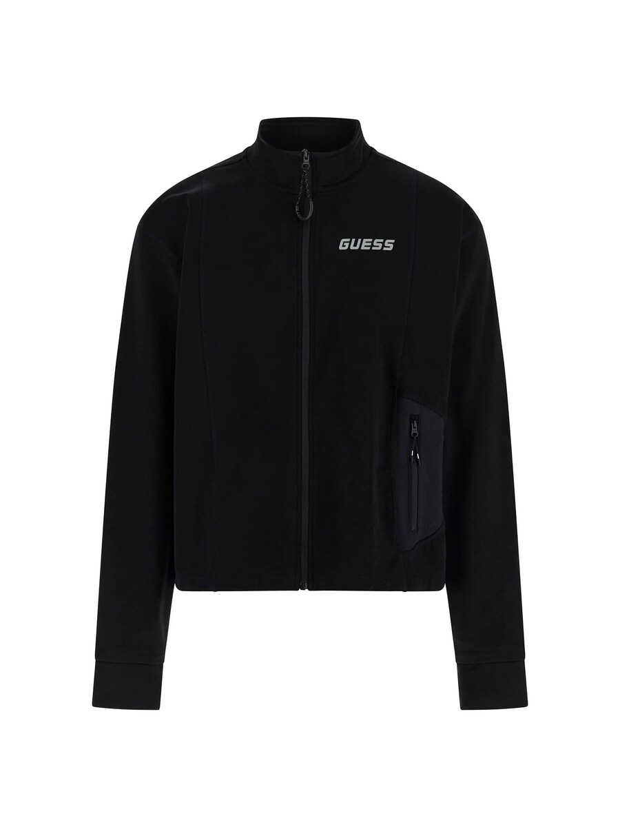 

Толстовка с капюшоном на молнии GUESS, черный