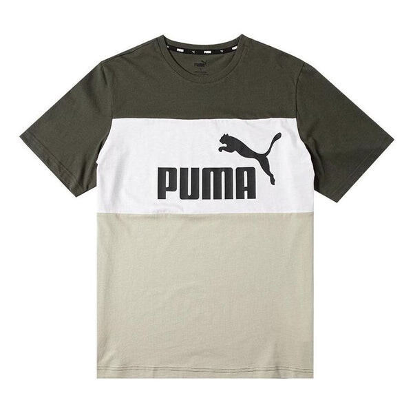 

Футболка essential colorblock t-shirts 'green' Puma, зеленый