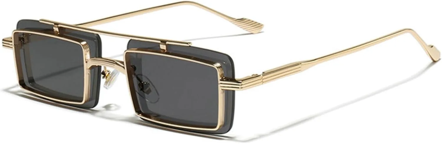 

Солнцезащитные очки Willochra Chic Square для женщин и мужчин, ретро, ​​маленькие, в стиле Y2k, узкие, прямоугольные, в стиле 90-х, унисекс, стильные, C1