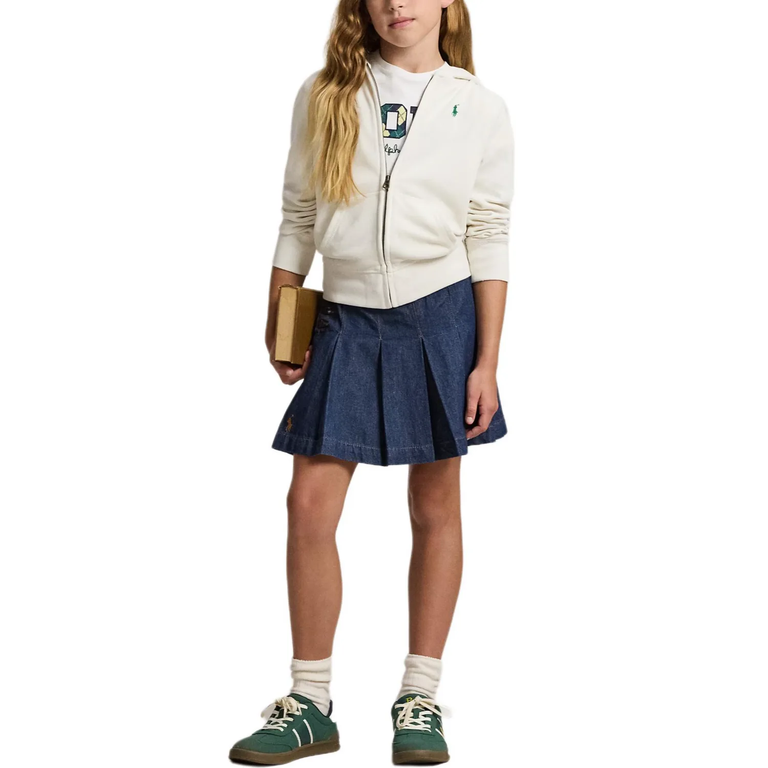 Свитшот SS25 детский Polo Ralph Lauren, Cream White — фото 4