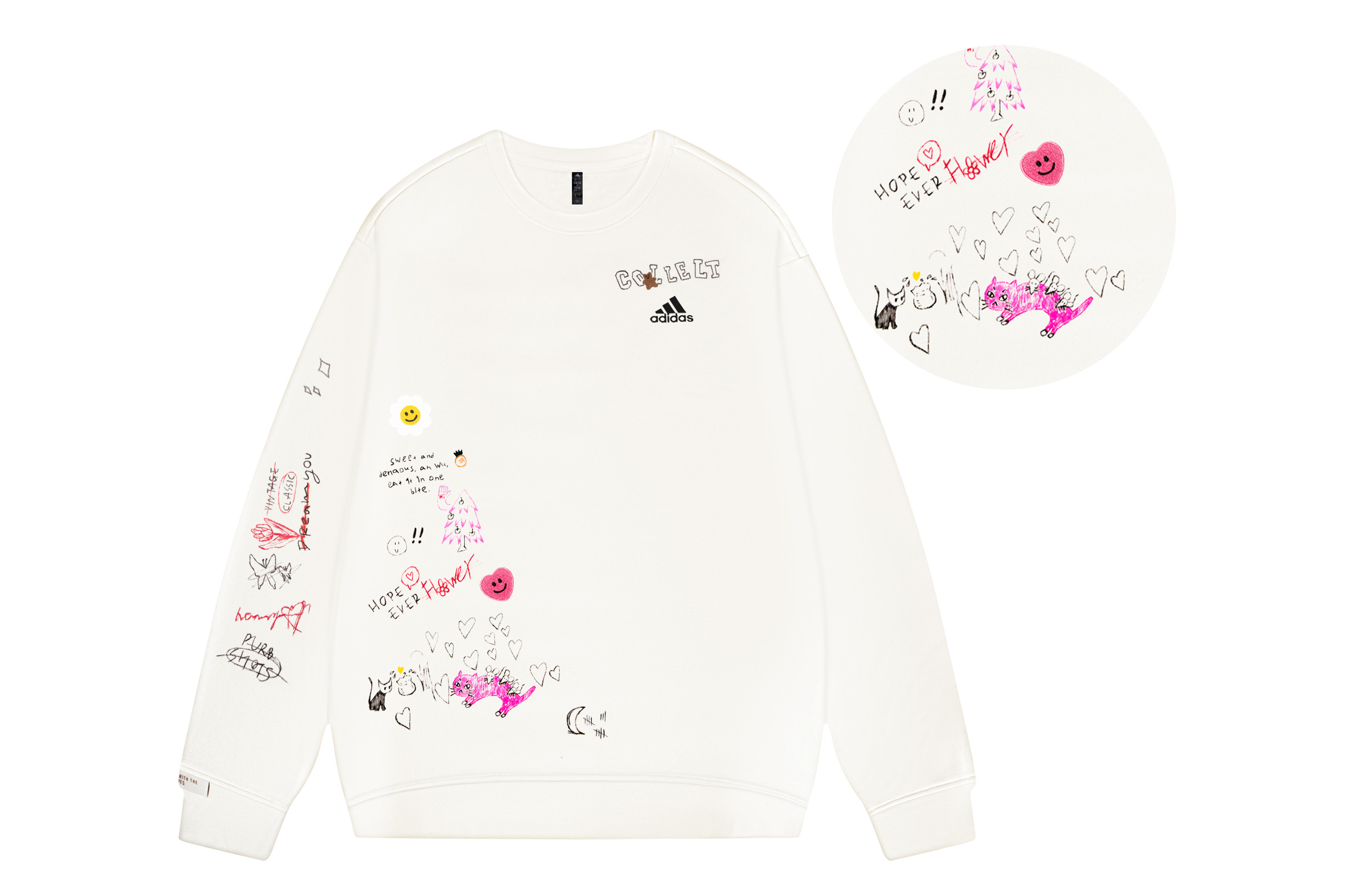Adidas Свитшоты Unisex White