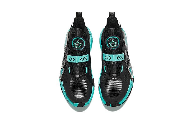 Детские баскетбольные кроссовки GS Low-top Green Anta Kids, зеленый — фото 3