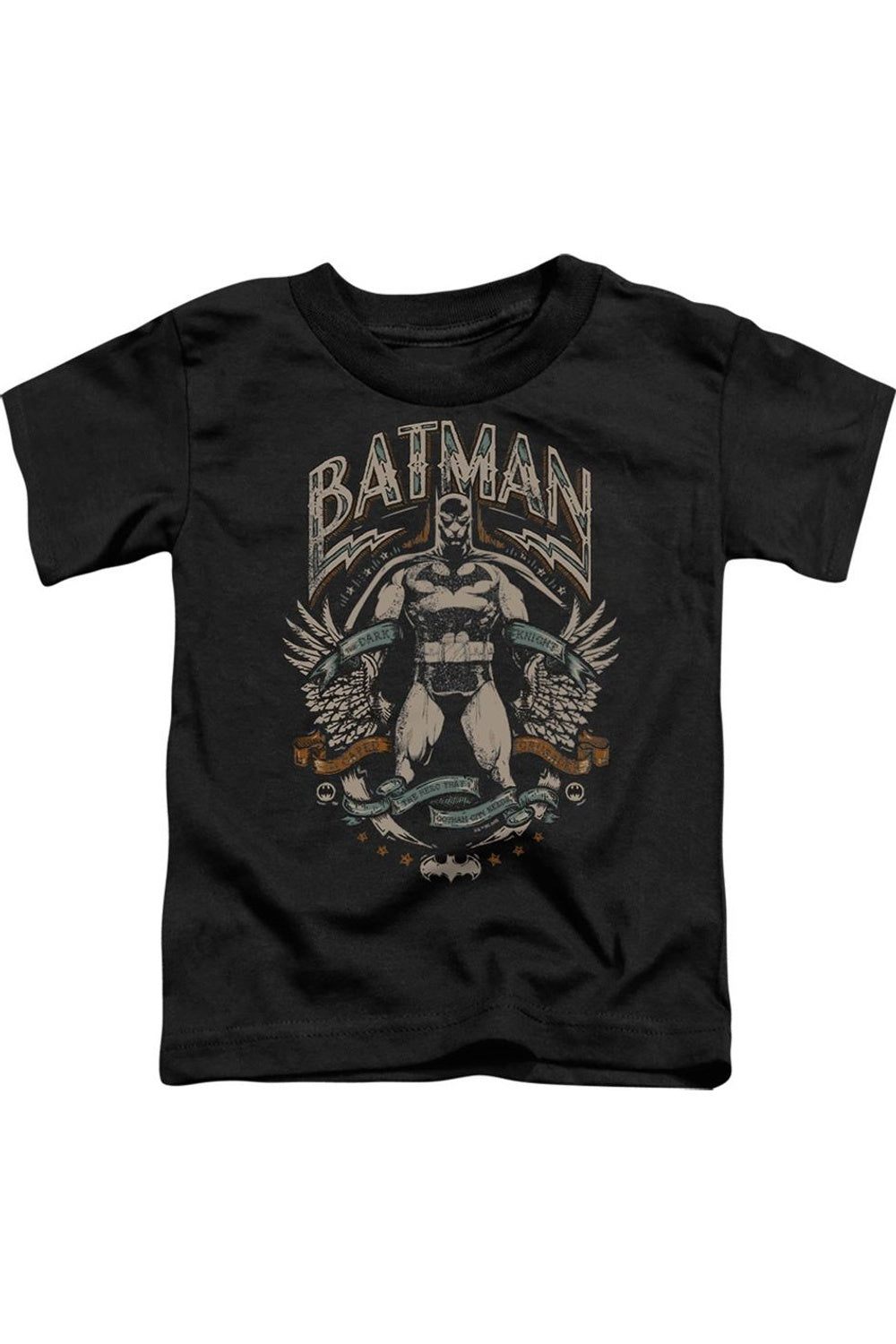 

Футболка для малышей Batman Gotham Hero с черным коротким рукавом Gildan