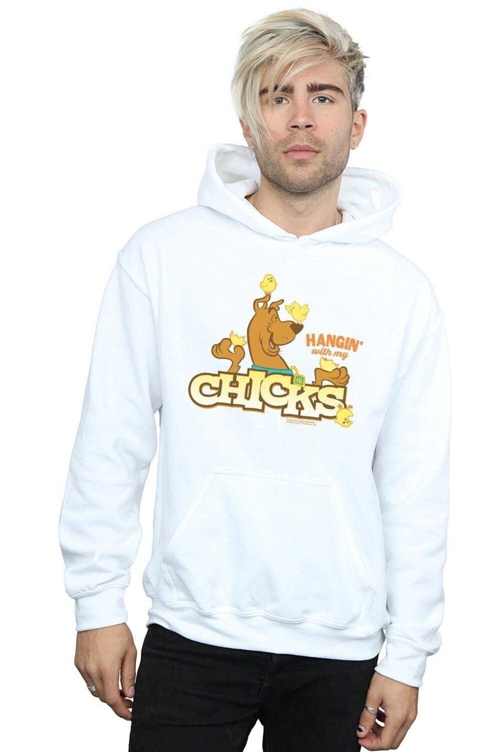 

Толстовка Hangin With My Chicks Scooby Doo, белый