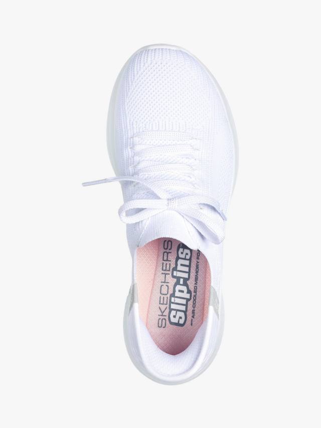 Ultra Flex 3.0 Brilliant Path широкие слипоны-трейнеры Skechers, White — фото 4