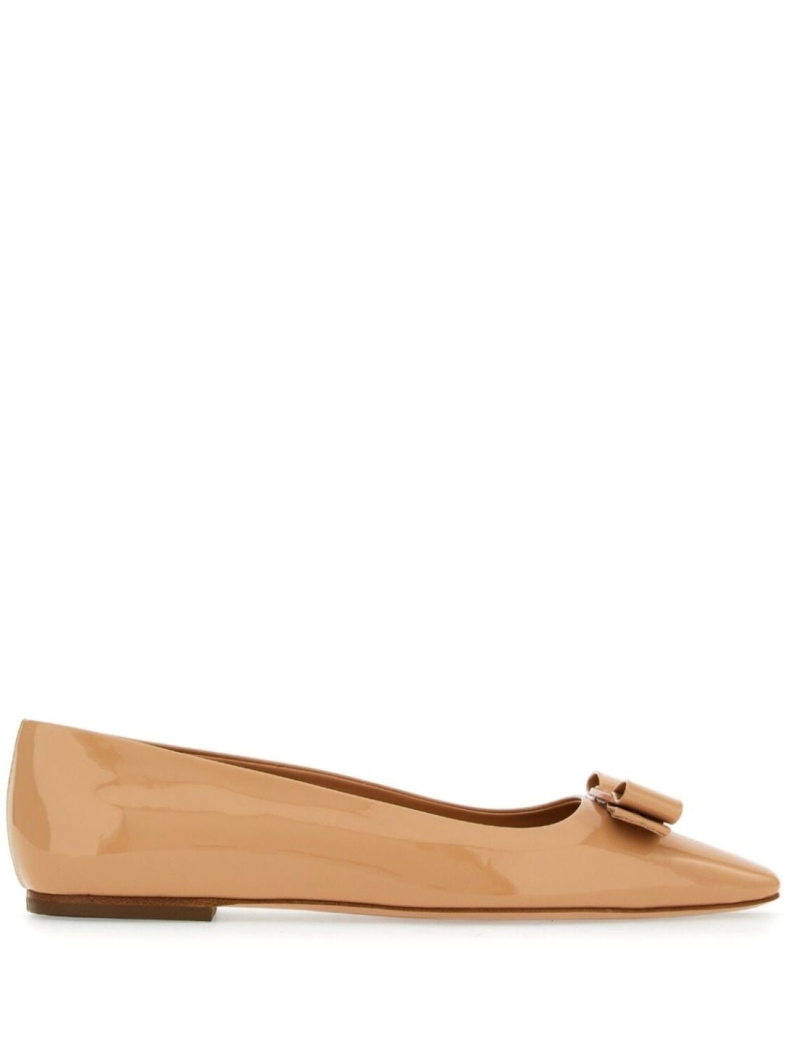 

Ferragamo балетки Vara Bow, нейтральный цвет