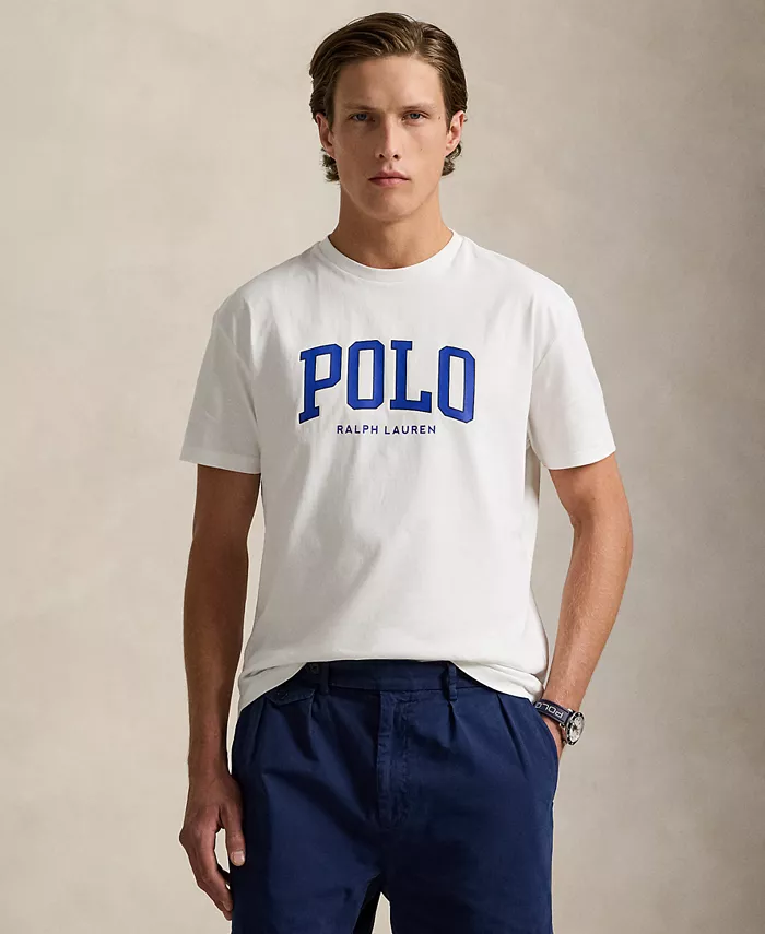 

Мужская футболка Custom Classic Fit из мягкого хлопка Polo Ralph Lauren, белый