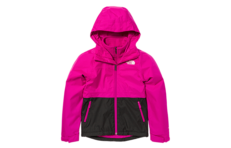 

Детские ветровки с капюшоном, средней жесткости The North Face, rose красный