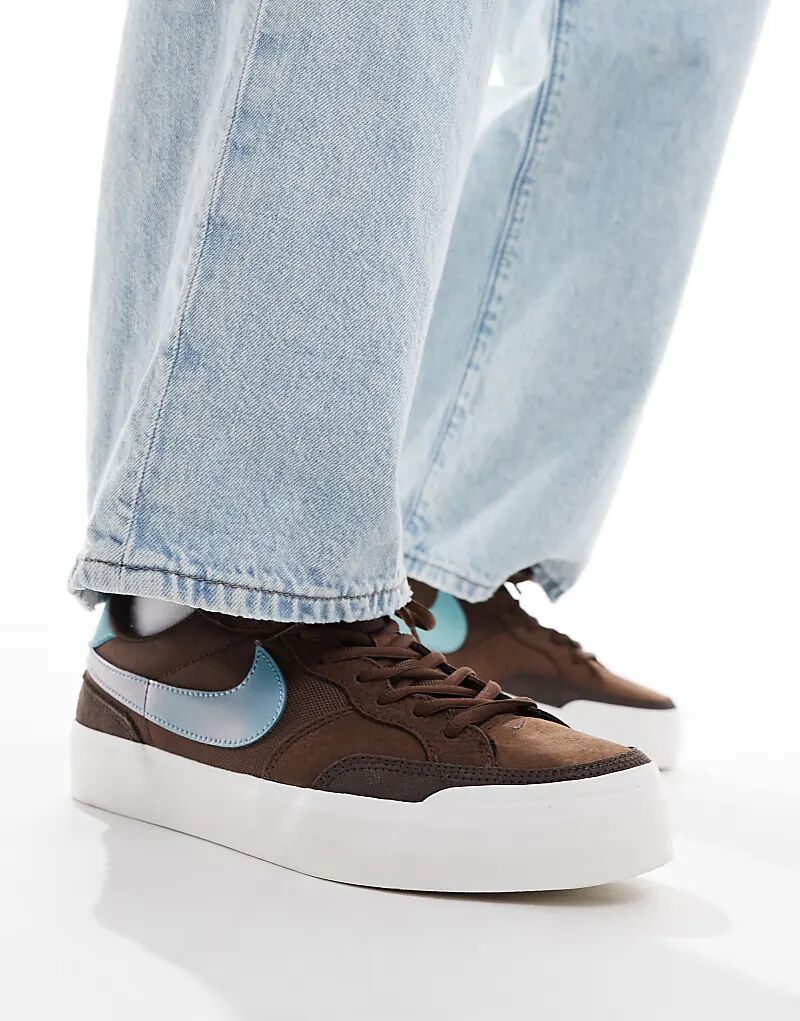 

Кроссовки Zoom Pogo Plus коричневого и синего цвета Nike SB