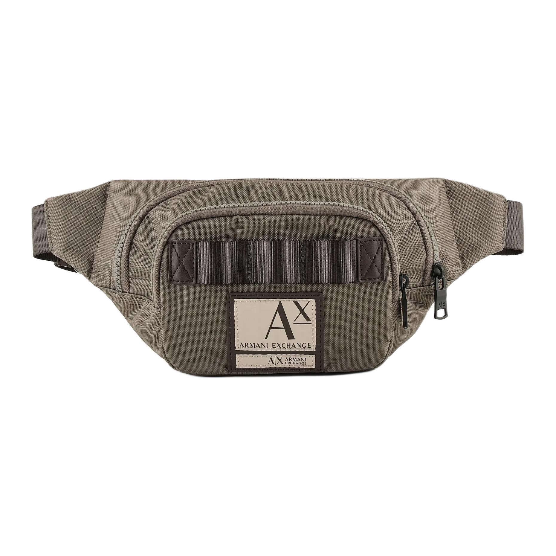 

ARMANI EXCHANGE Армейский зеленый наплечный поясной рюкзак из полиэстера, Army Green