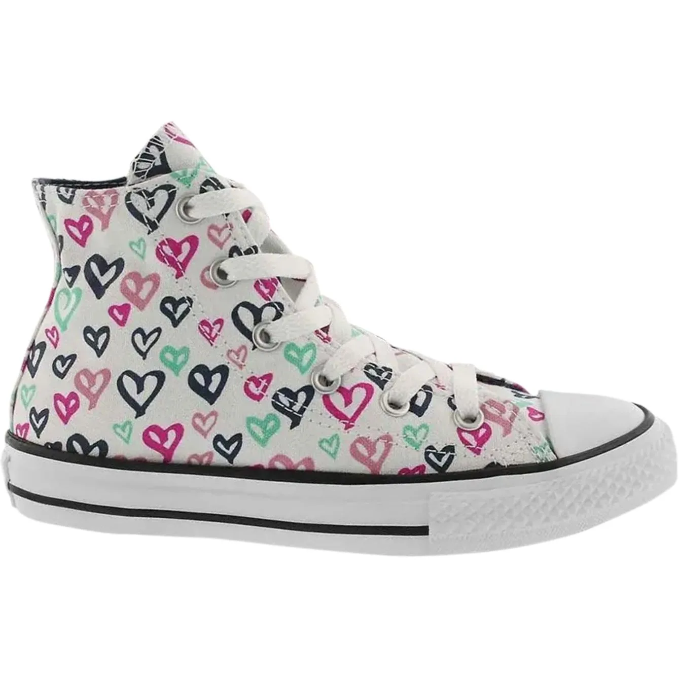Converse Chuck Taylor All Star Anti Kick And Abrasion Resistant высокие детские кроссовки из канваса белые — фото 3