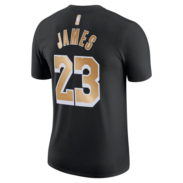 Футболка x nba nba los angeles lakers t-shirt 'lebron james 23' Nike, черный — фото 2