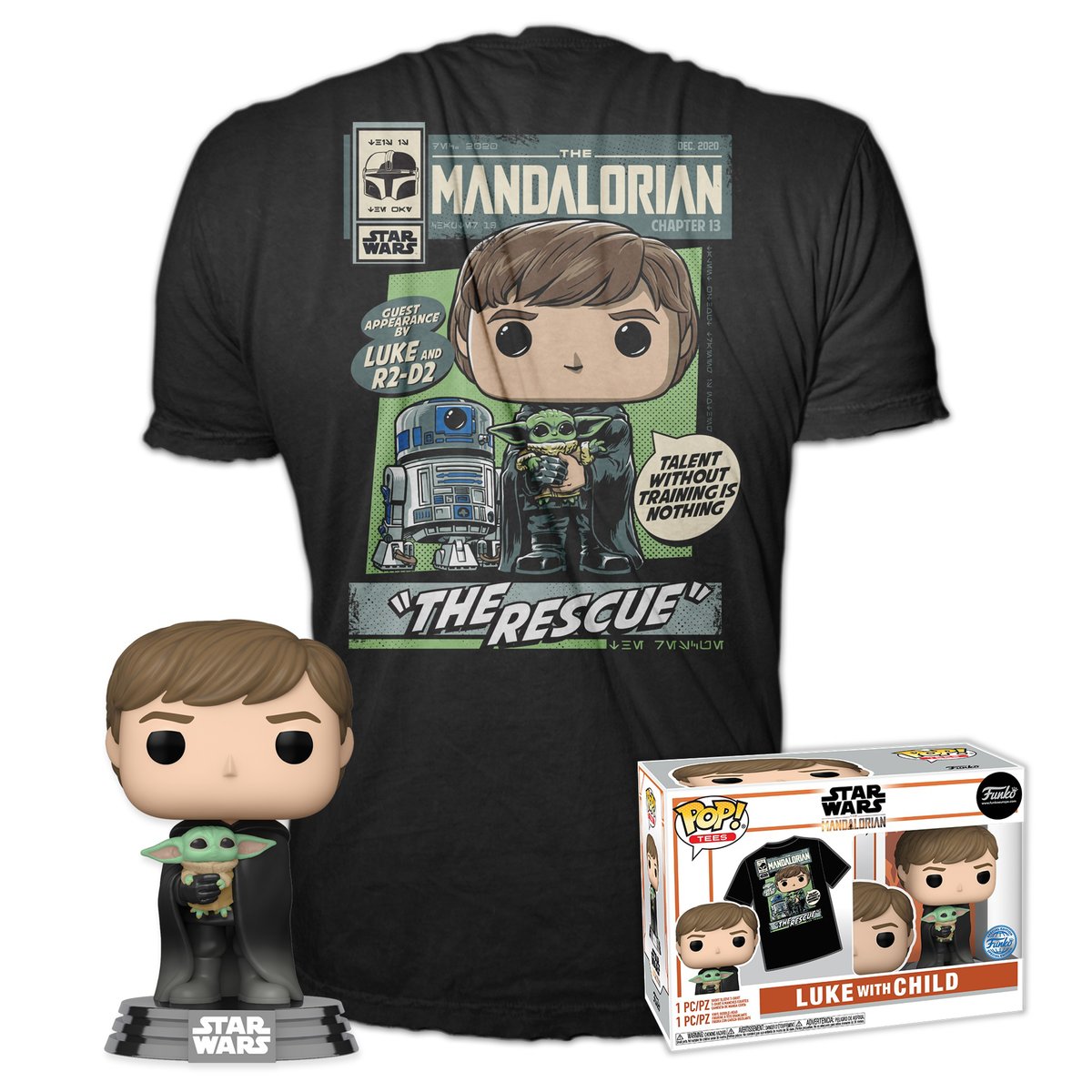 

Funko POP! И футболка, комплект, Star Wars.The Mandalorian, XL