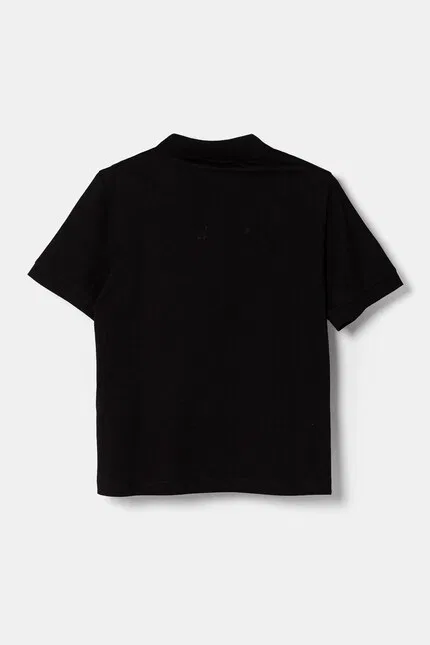 Футболка поло хлопковая EA7 Emporio Armani, черный — фото 2