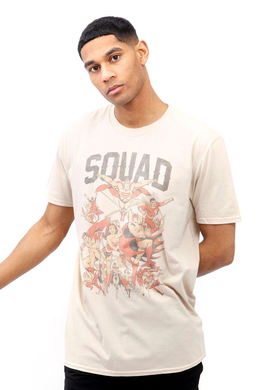 

Хлопковая футболка Squad DC Comics, бежевый