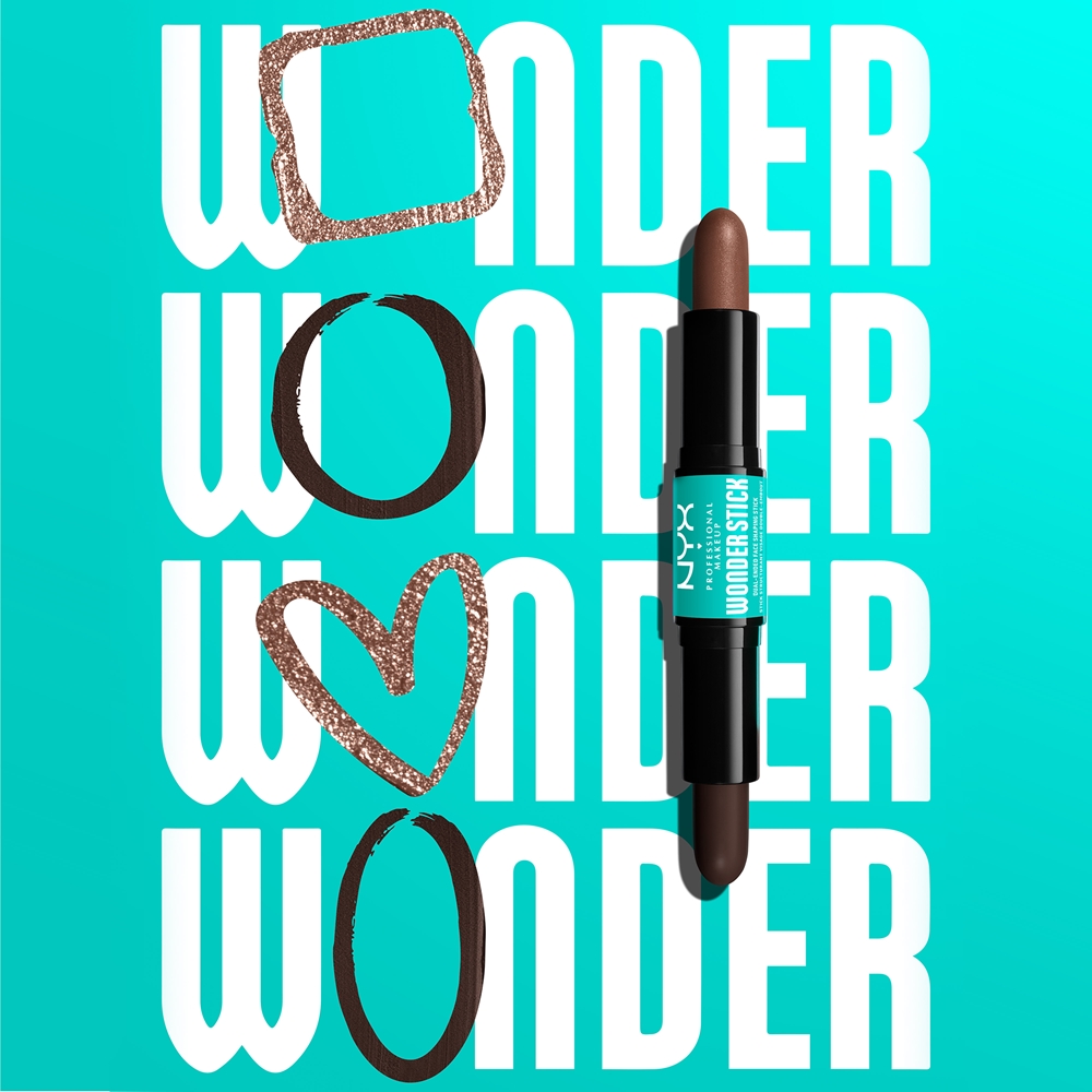 Двухцветный контурный карандаш Wonder Stick Dual Face Lift Nyx Professional Makeup, atspalvis 01 fair 2× 4 гр — фото 4