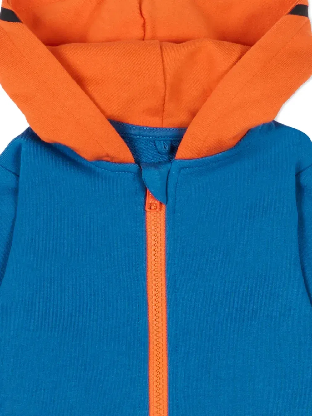 Худи с баскетбольным дизайном Stella McCartney Kids, синий — фото 3