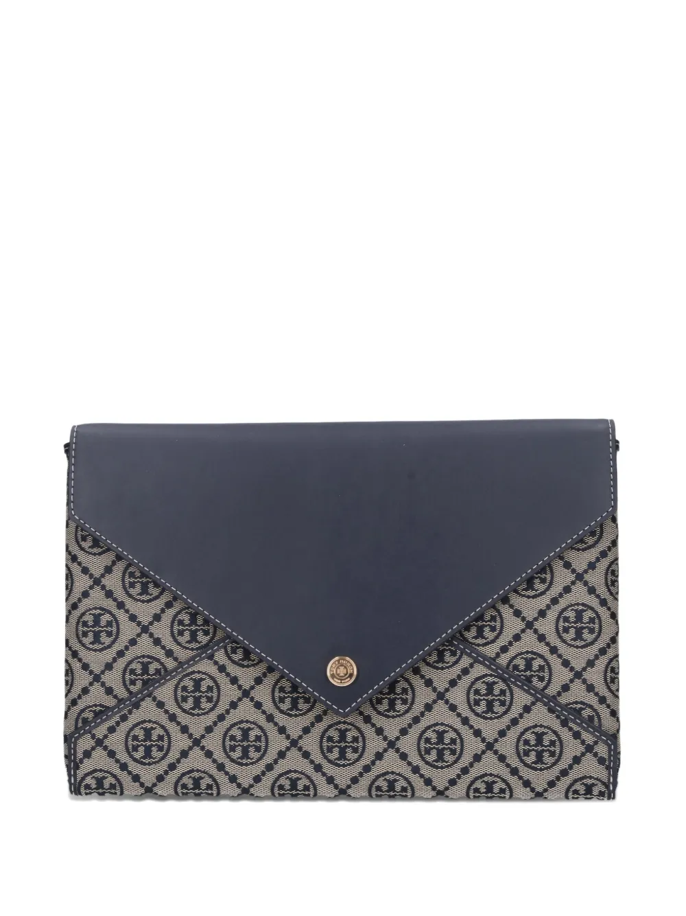 

Клатч-конверт с монограммой Tory Burch, синий