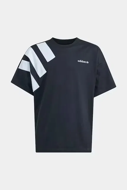 Футболка детская из хлопка T-shirt bawełniany dziecięcy Adidas Originals, черный — фото 2