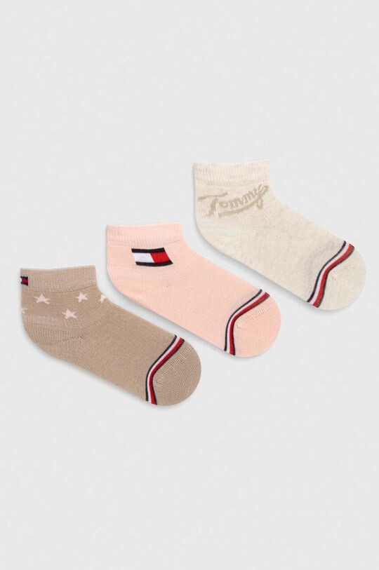 

3 пары детских носков Tommy Hilfiger, розовый