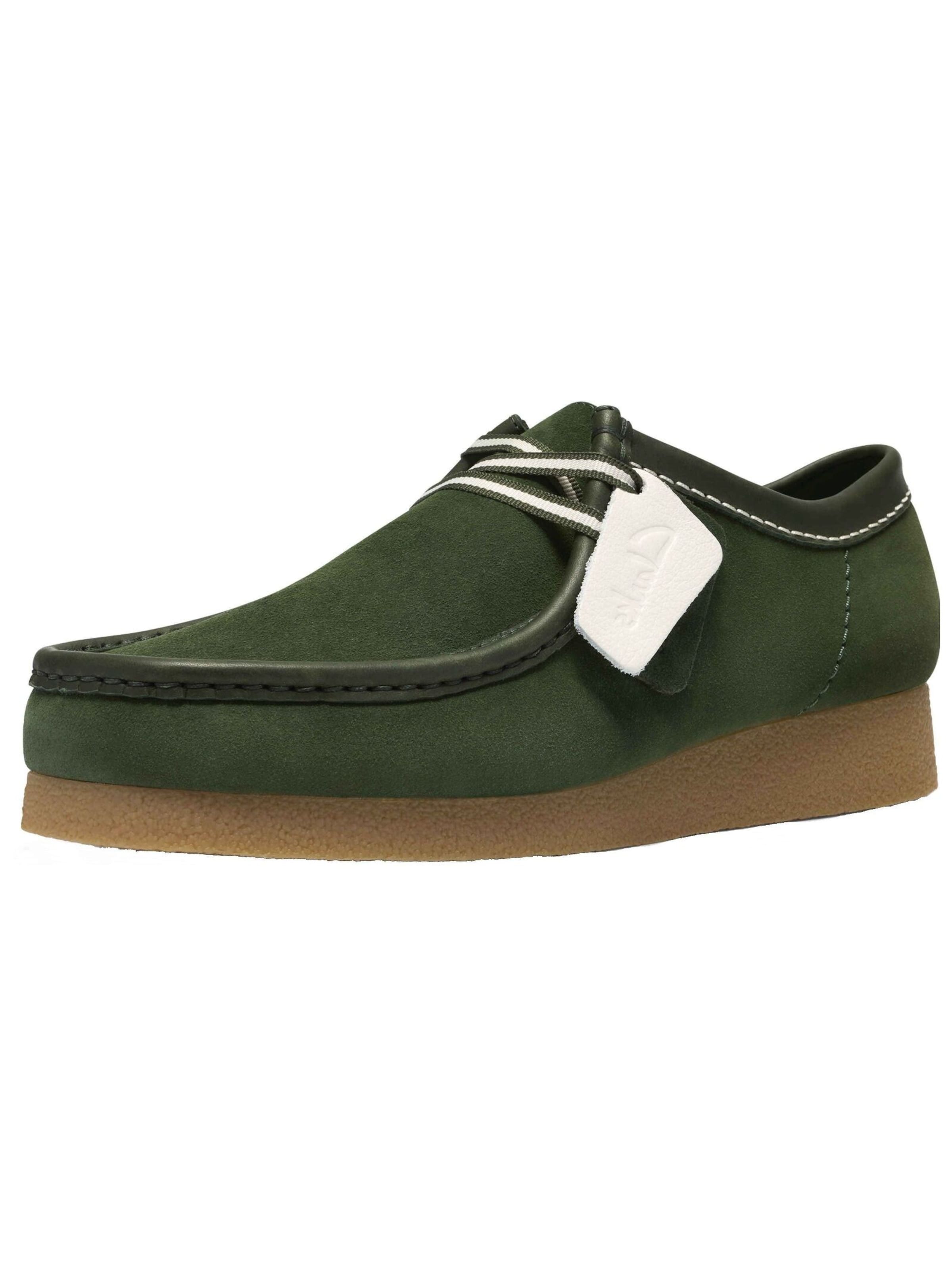 CLARKS Туфли на шнуровке в темно-зеленом цвете