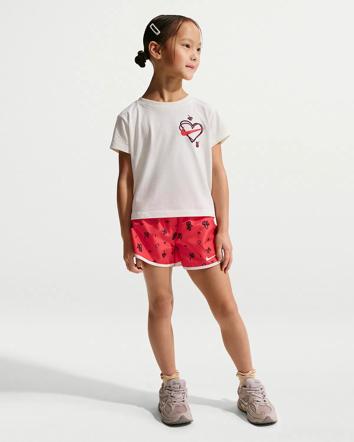 Детский набор из 2 предметов с принтом Nike Tempo Cherry, University Red
