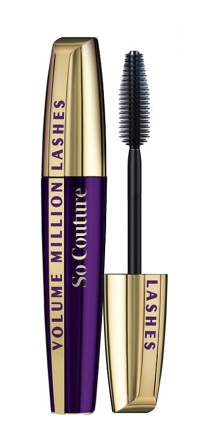 

Ароматизированная тушь для ресниц, придающая объем volume million lashes so couture L′Oréal Paris, цвет black, 9.5 мл