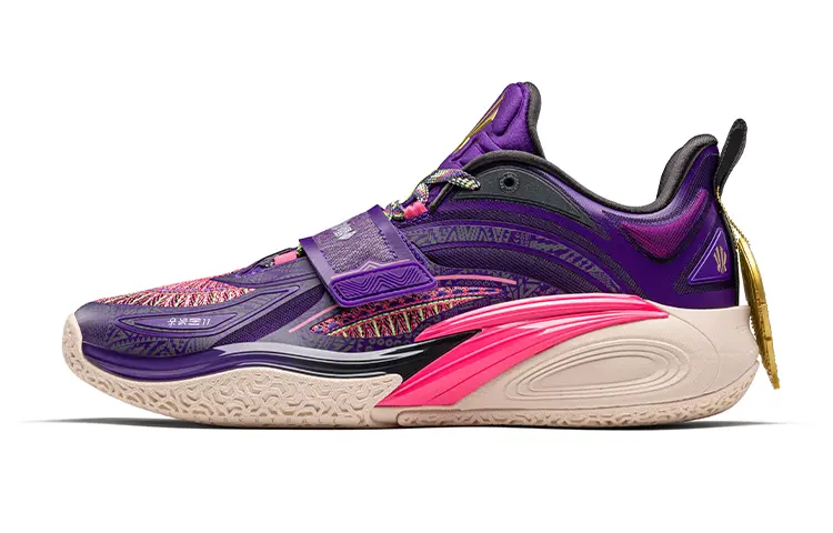 

ANTA Кай 1 Артист Он Корт в фиолетово-розово-белом цвете, цвет Purple Pink White