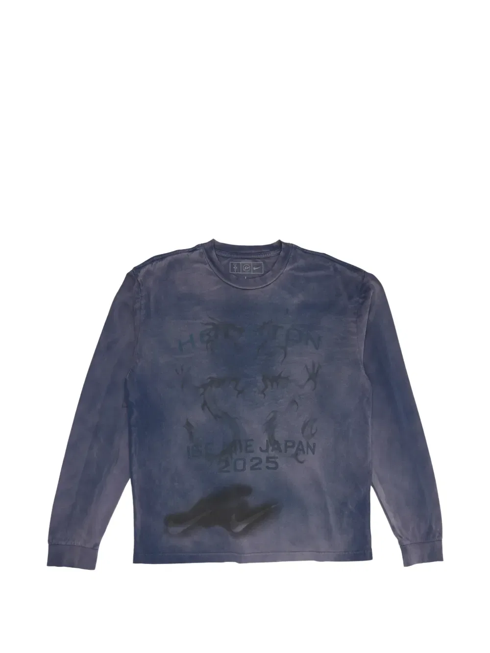 Толстовка Ise Mie из коллаборации с Cactus Jack и Fragment Nike, синий
