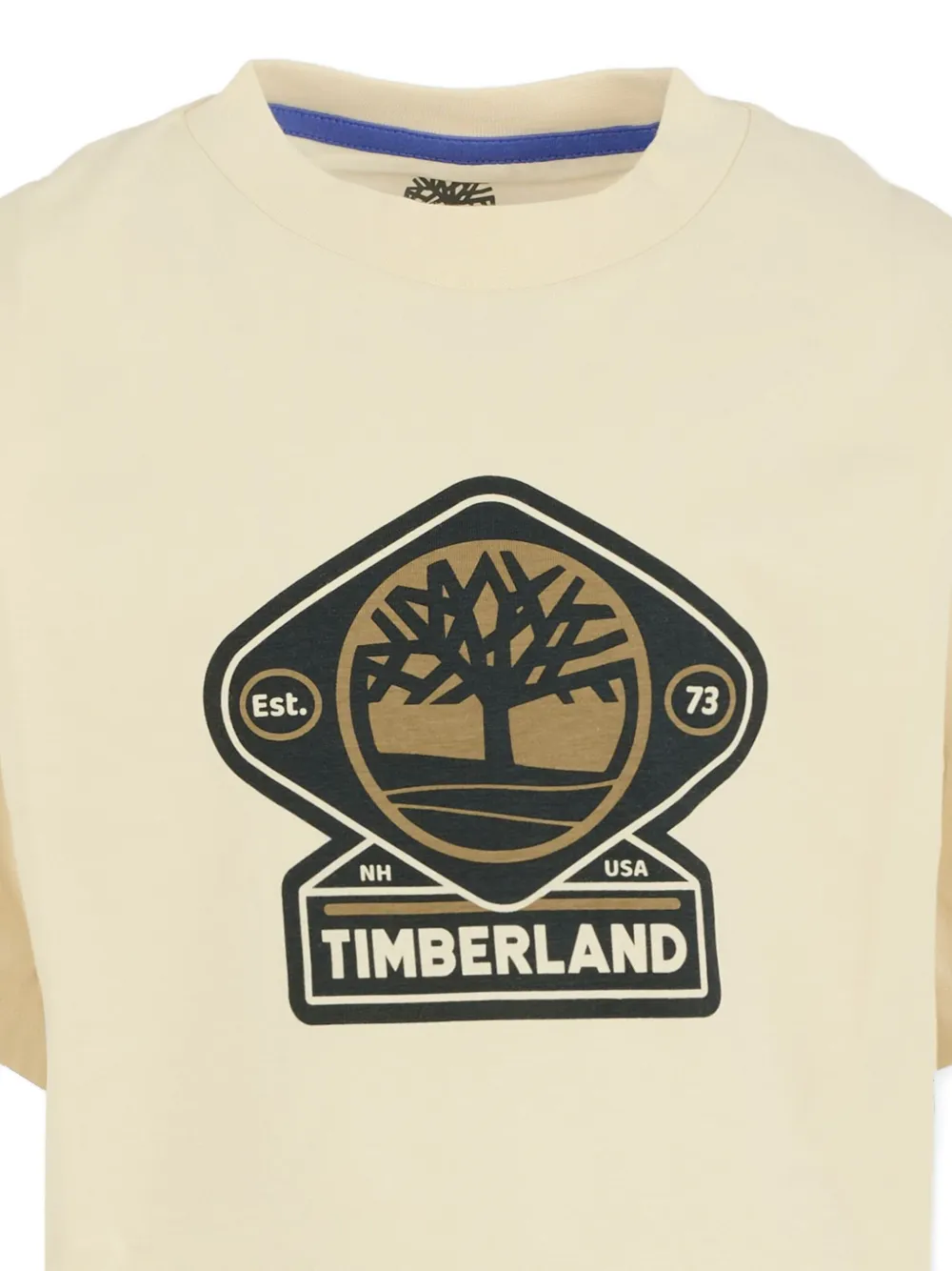 Футболка с коротким рукавом и логотипом Timberland Kids, нейтральный — фото 3