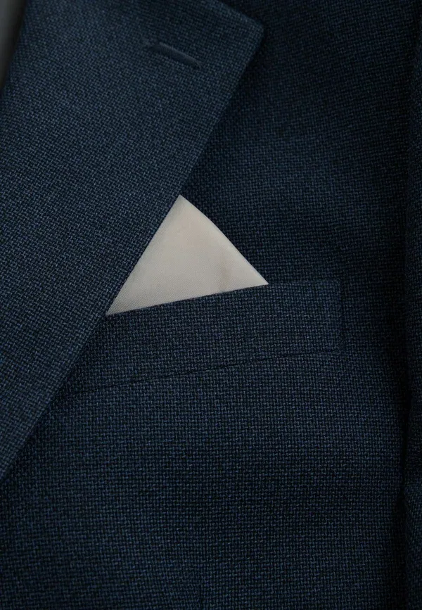 Блейджер Next Slim Fit Smart Textured Blazer, темно-синий — фото 4