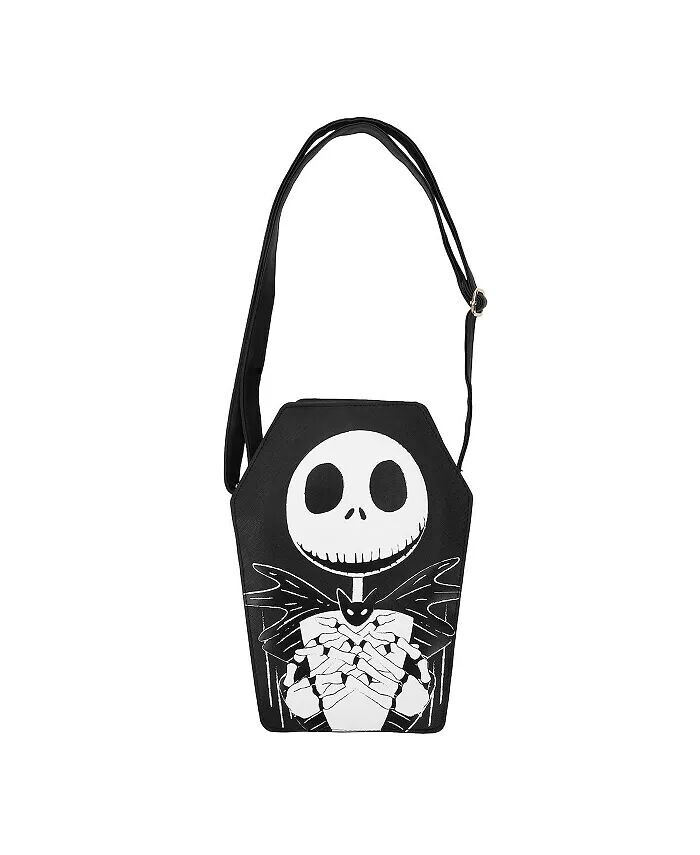 

Сумка через плечо Jack Skellington Coffin 11” Nightmare Before Christmas, черный
