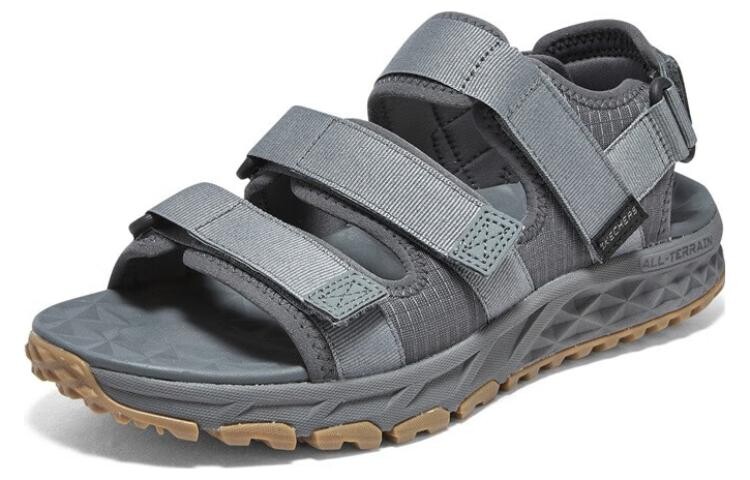 Пляжные сандалии мужские угольно-серые Skechers — фото 3