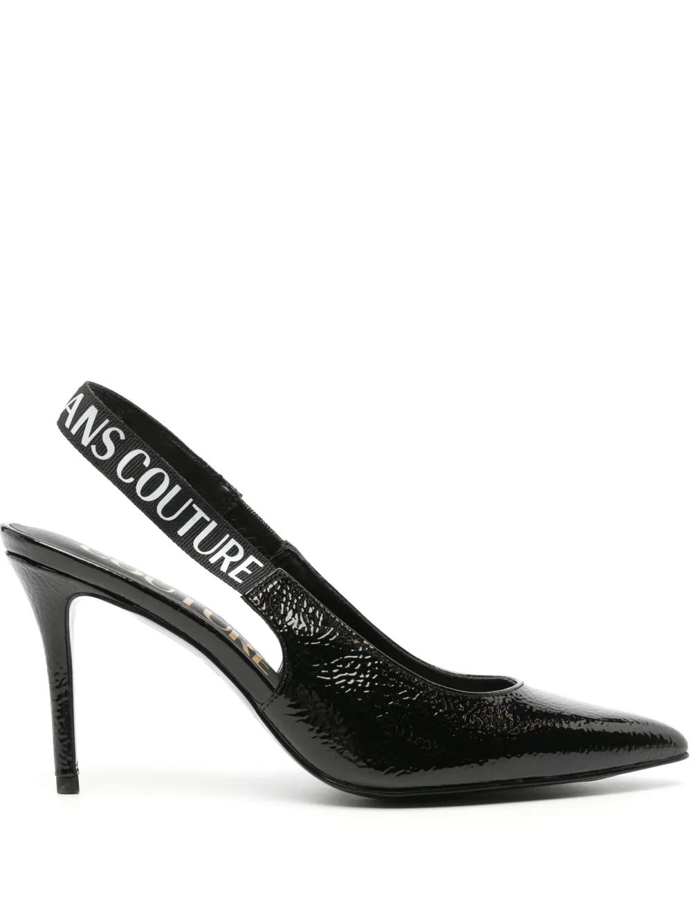 Туфли Scarlett 90 с ремешком на пятке Versace Jeans Couture, черный