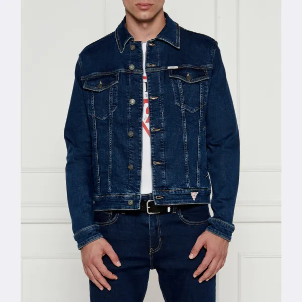 

Джинсовая куртка стандартного кроя Guess, синий
