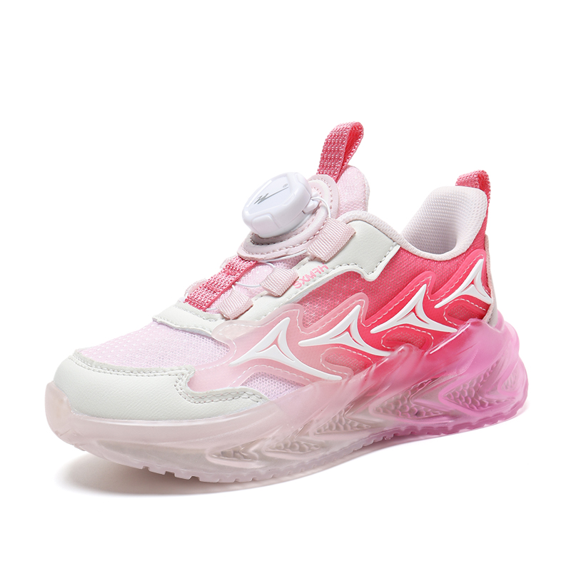 

Скользостойкие противоударные износостойкие водонепроницаемые детские беговые кроссовки kids' Binary, розовый