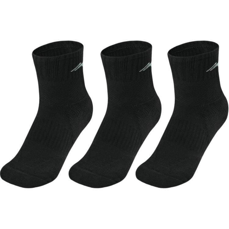 

LINING Спортивные носки Sports Life Collection Crew, унисекс, набор из 3 пар, Black