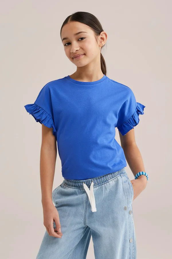 Простая футболка We Fashion, Blue — фото 3