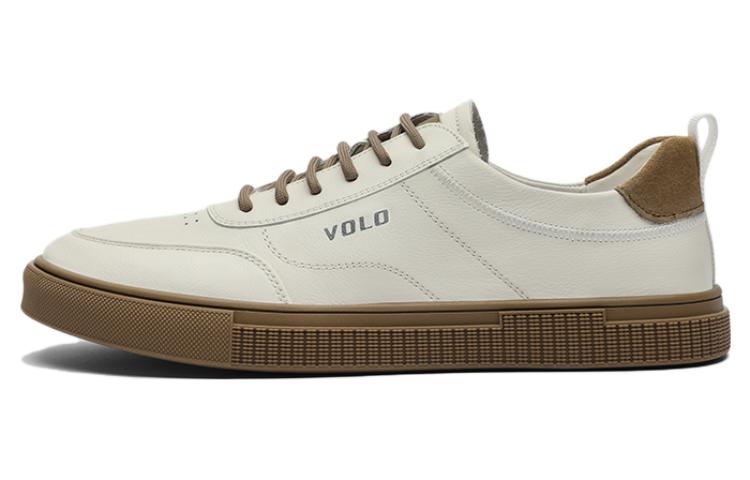 

Белые низкие кроссовки для скейтборда мужские VOLO, белый/желтый