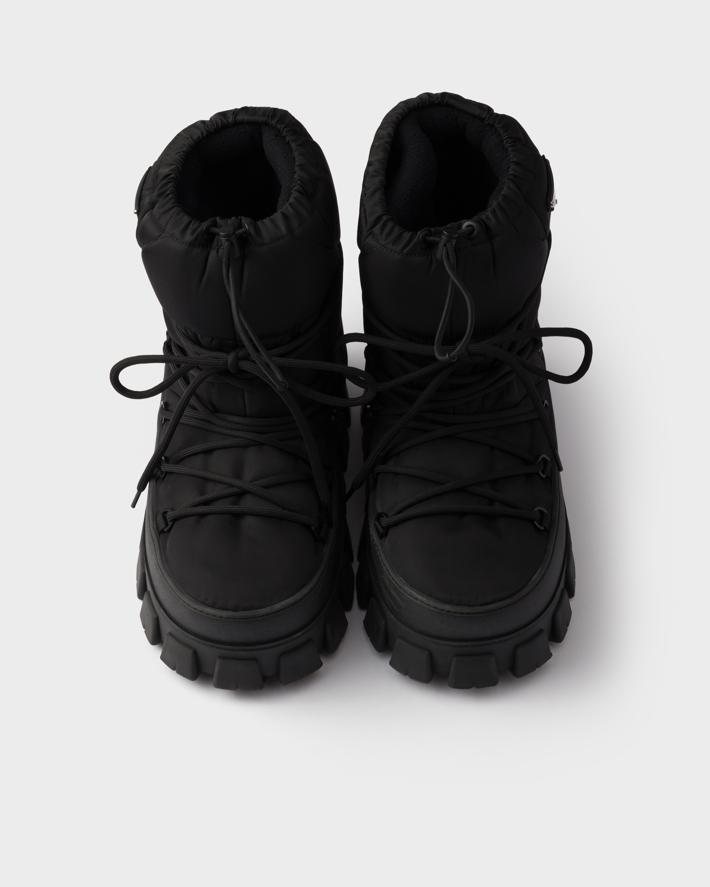 Ботильоны après-ski из габардина Re-Nylon Prada, черный — фото 3