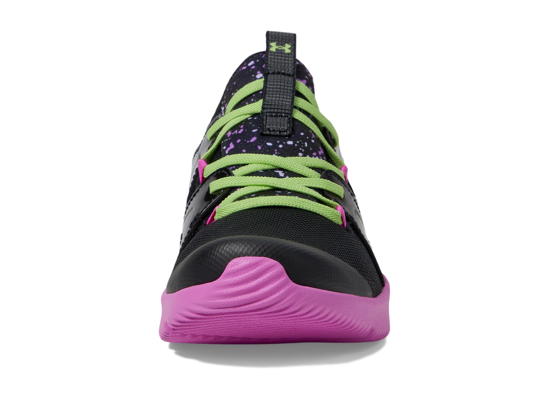 Кроссовки Under Armour Kids Pre School Infinity Alternate Lace, Black/Vivid Magenta/Morph Green — фото 3