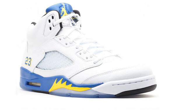 Кроссовки 5 ретро Air Jordan, белый — фото 3