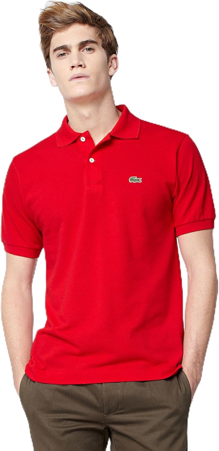 

Lacoste мужская удлиненная хлопковая поло Petit Piqué, Red, Красный, Lacoste мужская удлиненная хлопковая поло Petit Piqué, Red