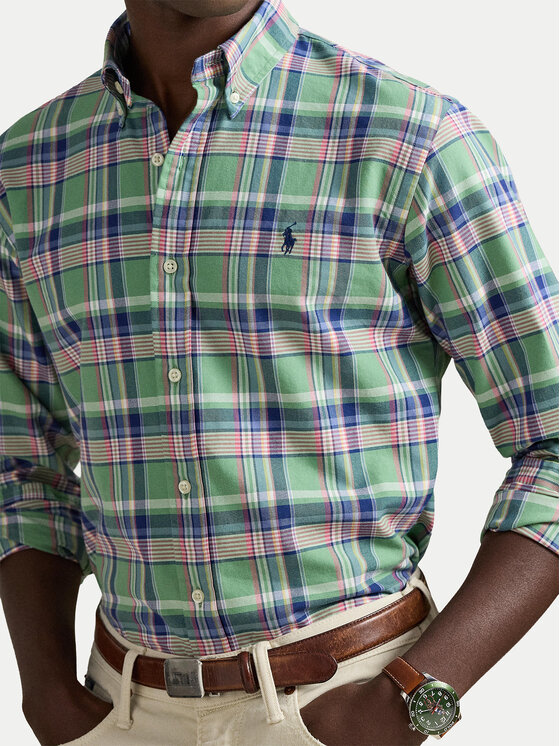 Рубашка custom fit 710922273007 Polo Ralph Lauren, мультиколор — фото 4