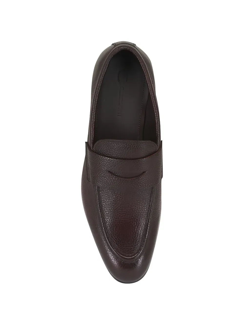 Кожаные лоферы с закругленным носком G. Brown Shoes, коричневый — фото 3
