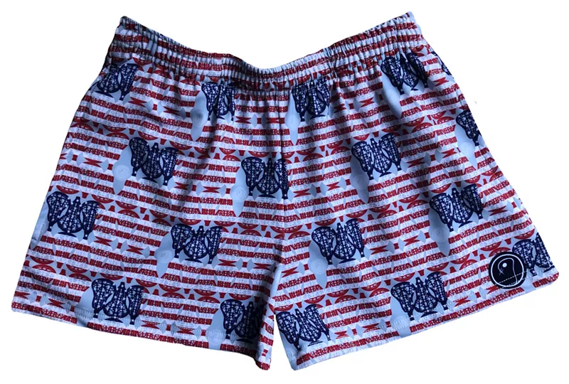 

Женские шорты для лакросса LAX SO HARD с американским флагом, цвет American Flag