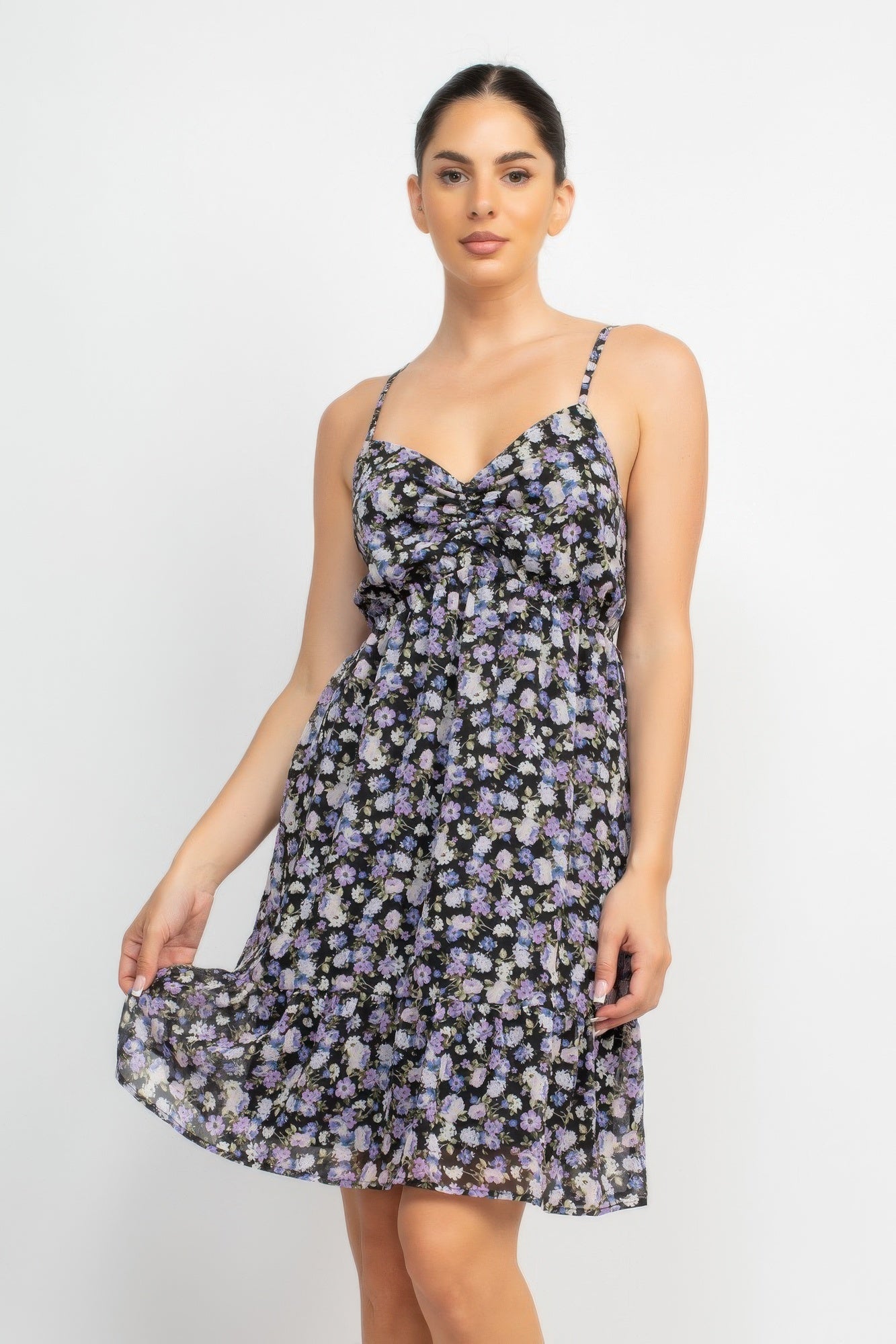 

FASHNZFAB женское мини-платье с двумя бретелями сзади, черный