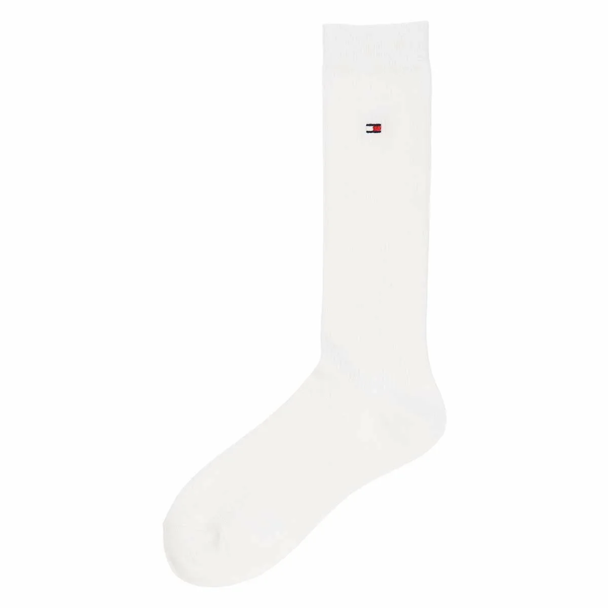 Школьные носки [длина 28 см] с вышивкой в одну точку. Tommy Hilfiger, 90. White — фото 2