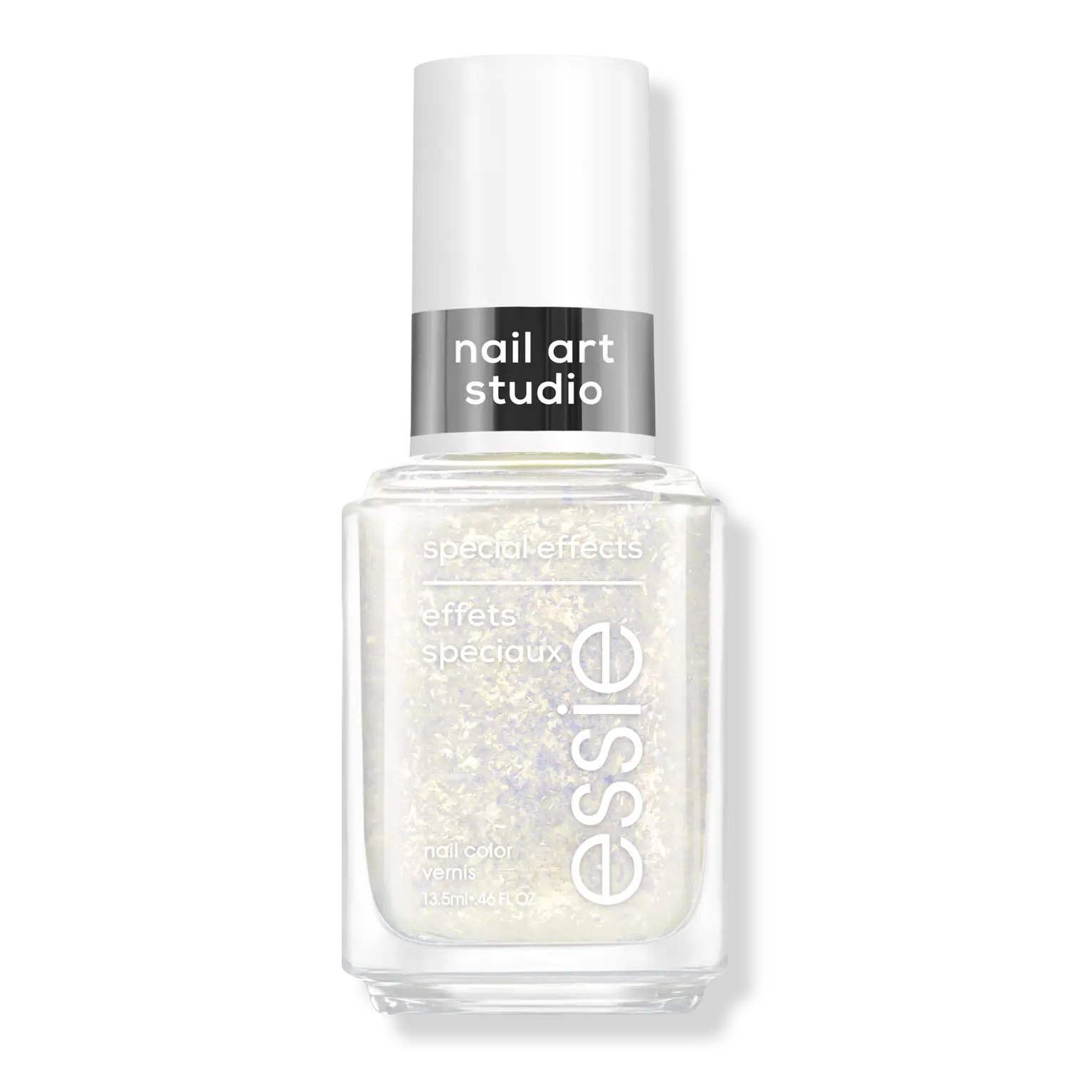 

Студия нейл-арта, лак для ногтей со спецэффектами Essie, Separated Starlight (gold large flakey pearl effect)